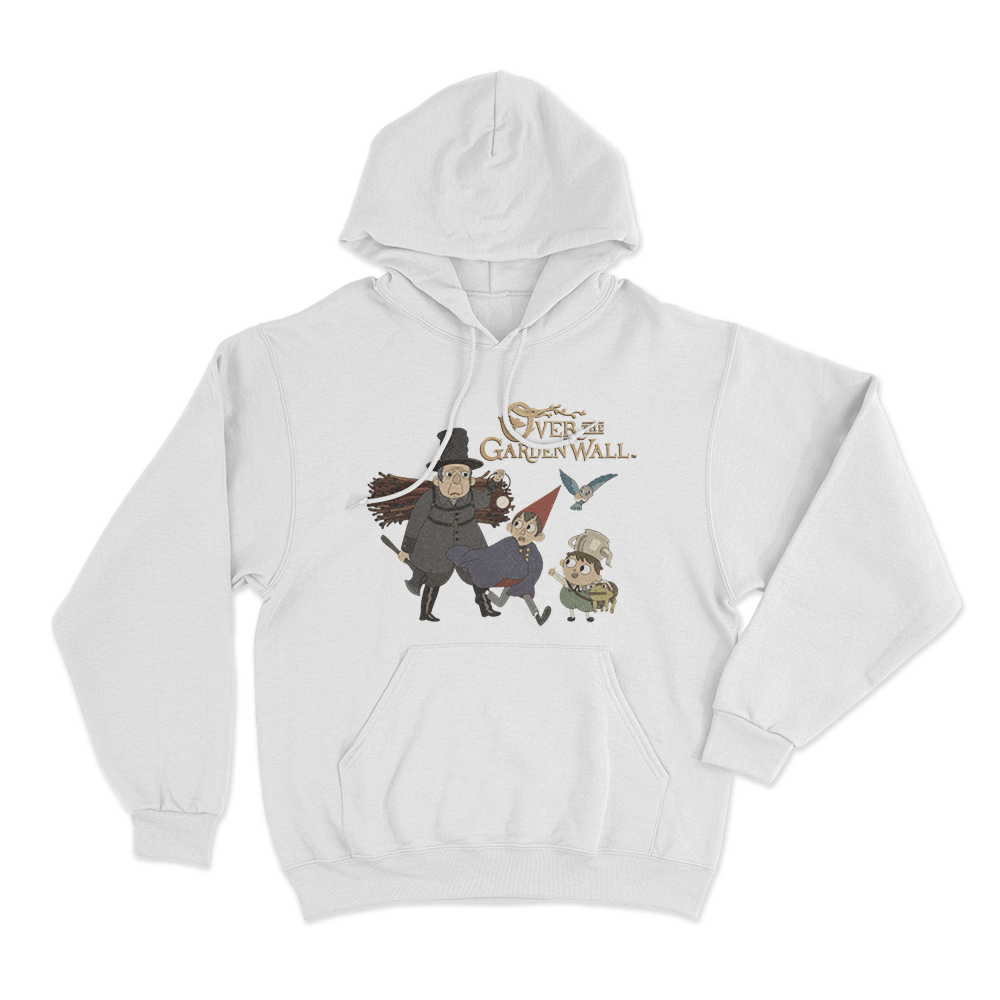 Over The Garden Wall Adventure Unisex Hoodie White Over The Garden Wall Adventure Unisex Hoodie White
