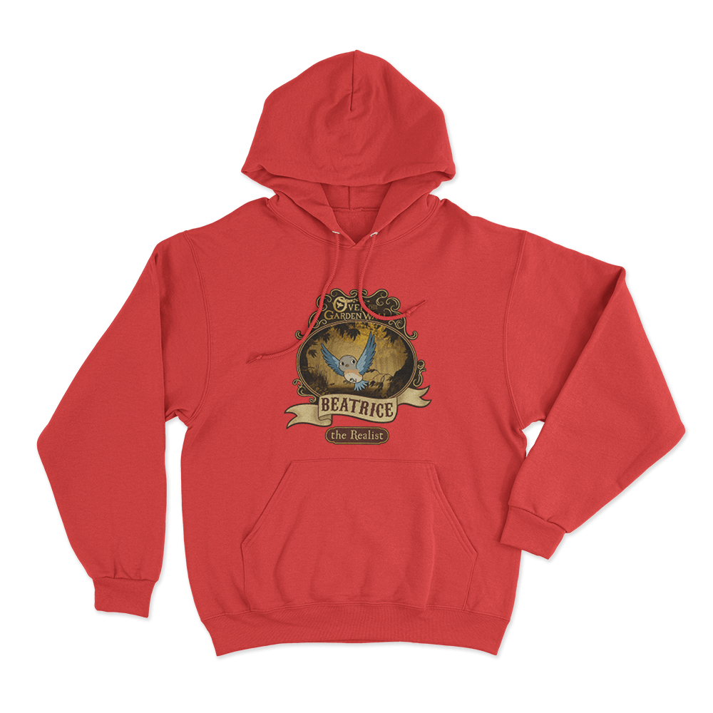 Over The Garden Wall Beatrice Poster Unisex Hoodie Red Over The Garden Wall Beatrice Poster Unisex Hoodie Red