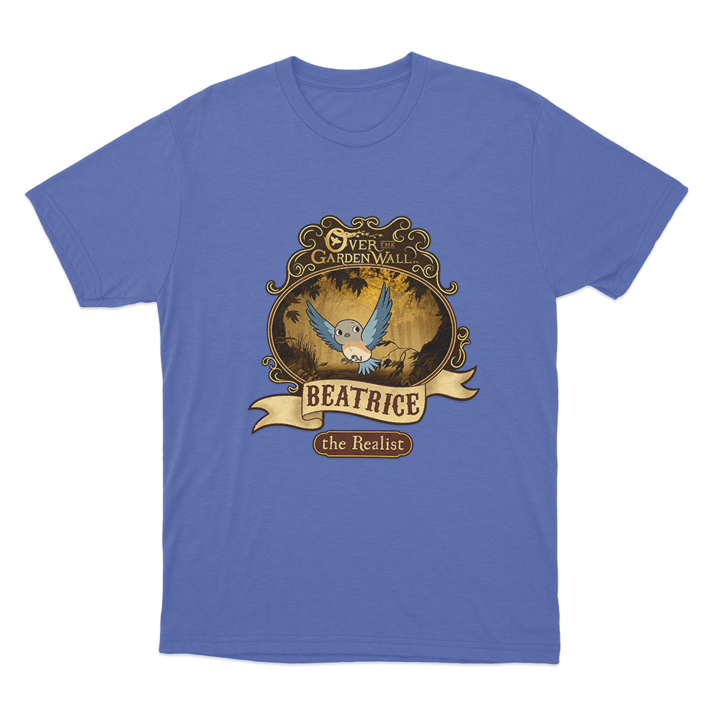 Over The Garden Wall Beatrice Poster Unisex T Shirt Blue Over The Garden Wall Beatrice Poster Unisex T Shirt Blue