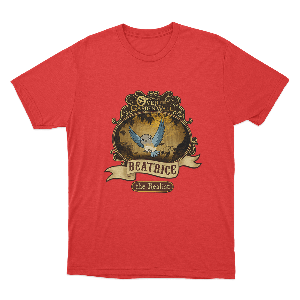Over The Garden Wall Beatrice Poster Unisex T Shirt Red Over The Garden Wall Beatrice Poster Unisex T Shirt Red