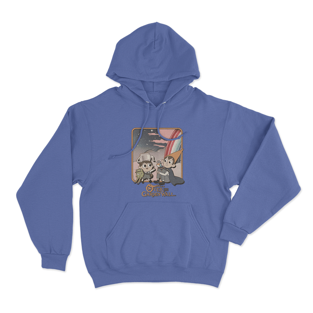 Over The Garden Wall Rainbow Unisex Hoodie Blue Over The Garden Wall Rainbow Unisex Hoodie Blue
