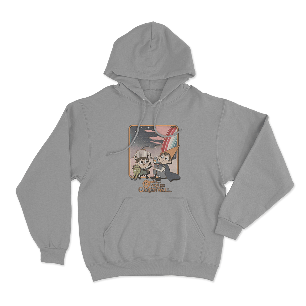 Over The Garden Wall Rainbow Unisex Hoodie Grey Over The Garden Wall Rainbow Unisex Hoodie Grey