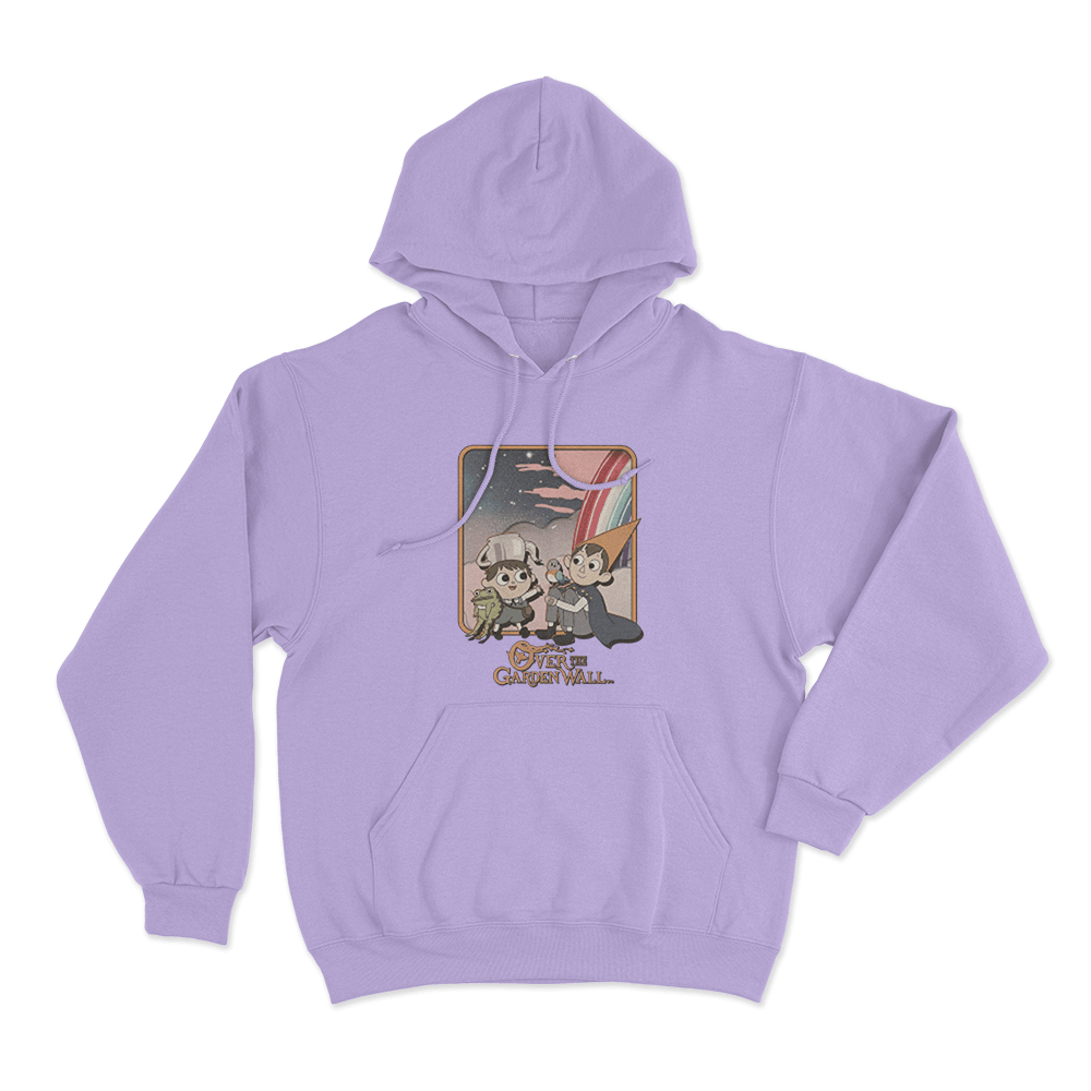 Over The Garden Wall Rainbow Unisex Hoodie Purple Over The Garden Wall Rainbow Unisex Hoodie Purple