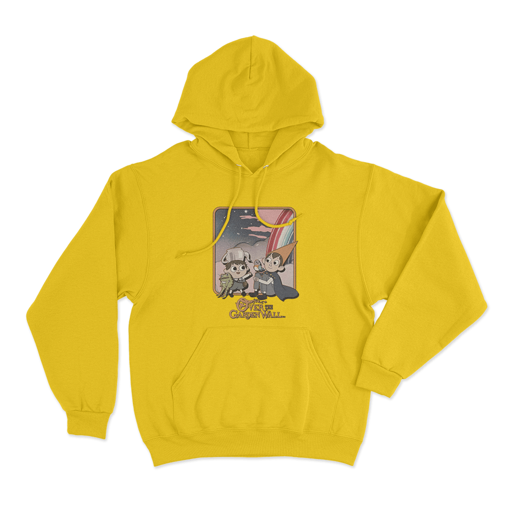 Over The Garden Wall Rainbow Unisex Hoodie Yellow Over The Garden Wall Rainbow Unisex Hoodie Yellow