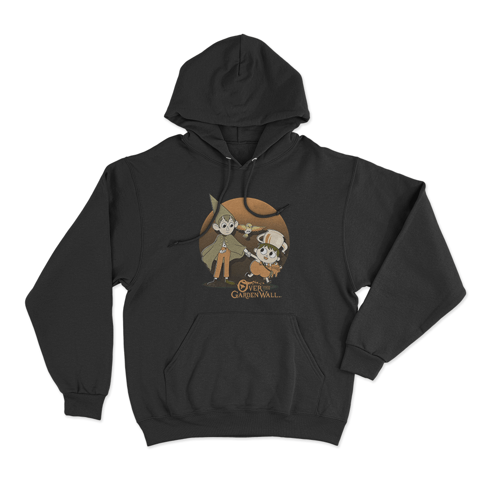 Over The Garden Wall Wirt And Greg Unisex Hoodie Black Over The Garden Wall Wirt And Greg Unisex Hoodie Black