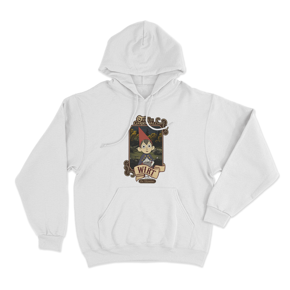 Over The Garden Wall Wirt Poster Unisex Hoodie White Over The Garden Wall Wirt Poster Unisex Hoodie White