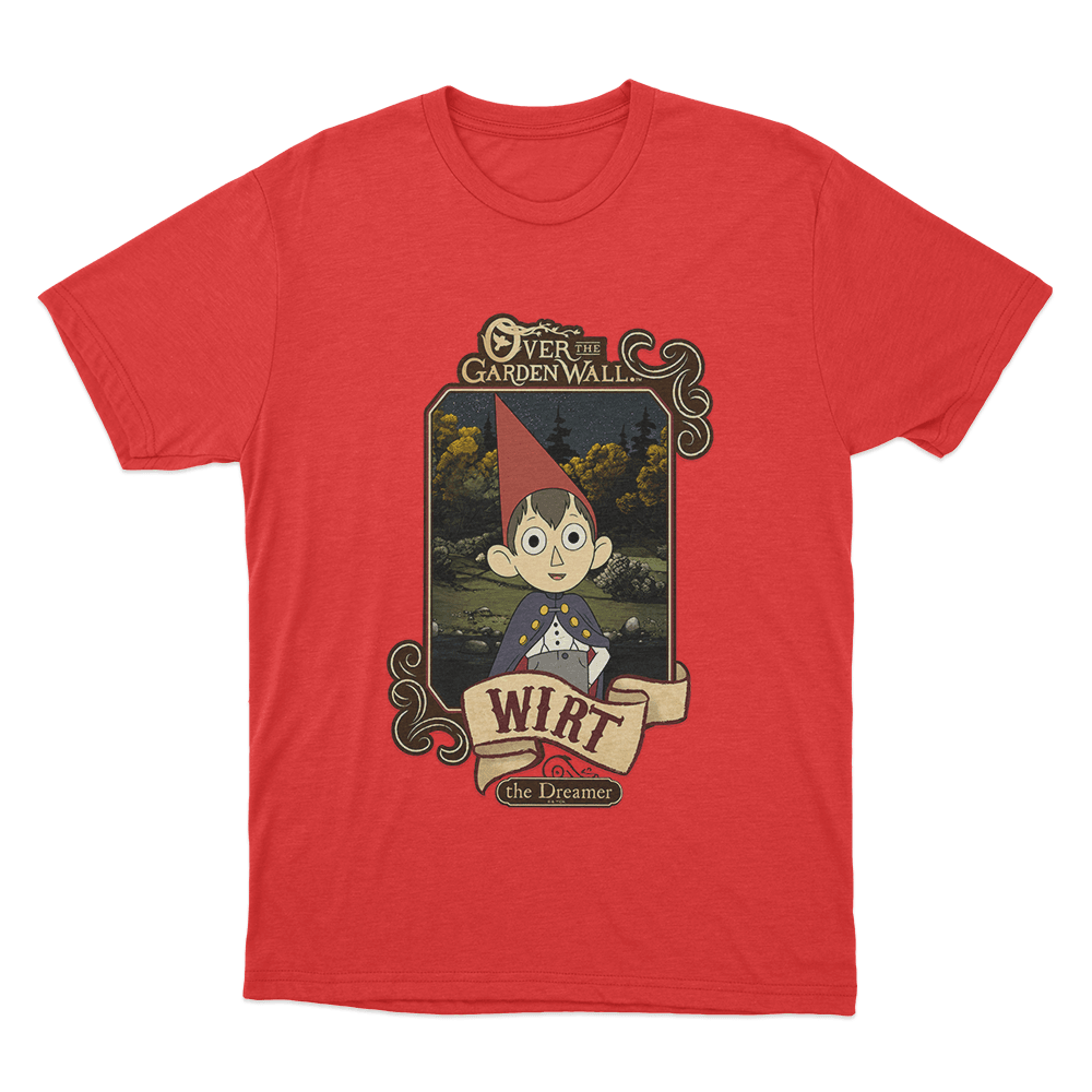 Over The Garden Wall Wirt Poster Unisex T Shirt Red Over The Garden Wall Wirt Poster Unisex T Shirt Red